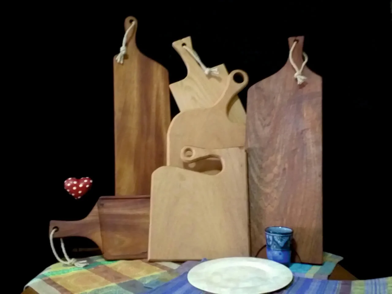 Tabla para servir charcutería y queso