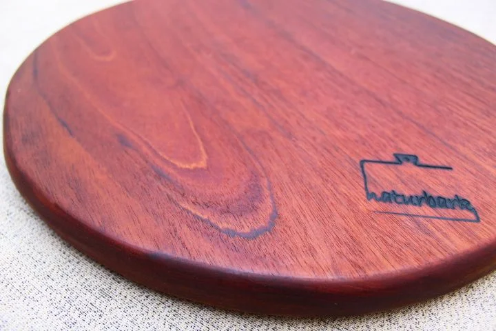 TABLAS DE CHARCUTERÍA REDONDA DE CAOBA | 1202163 - Imagen 4