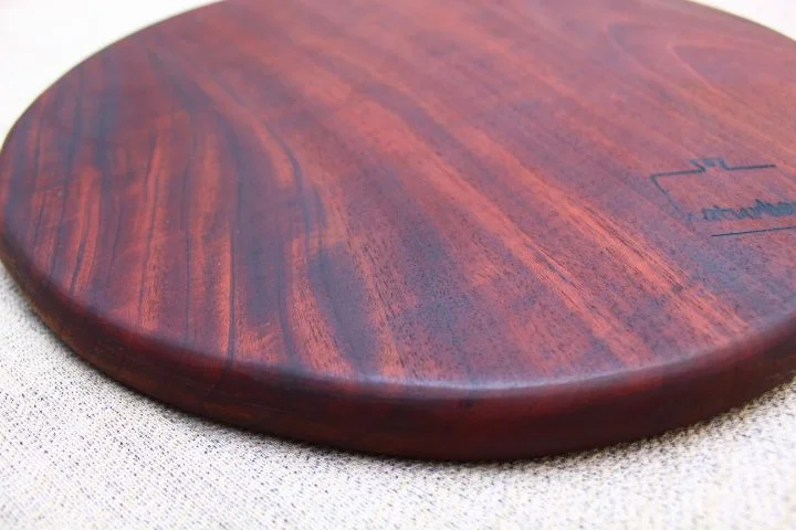 TABLAS DE CHARCUTERÍA REDONDA DE CAOBA | 1202164 - Imagen 5