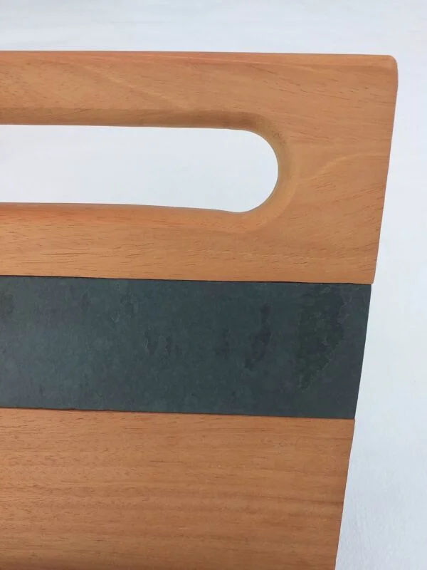 SOPORTE DE MADERA PARA TABLETS DE CAOBRA CON PIEDRA PIZARRA | 1005157 - Imagen 3