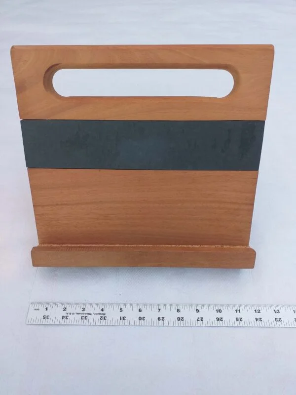 SOPORTE DE MADERA PARA TABLETS DE CAOBRA CON PIEDRA PIZARRA | 1005157 - Imagen 9